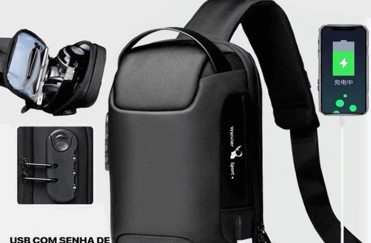 Mochila Masculina Transversal R$:75,00