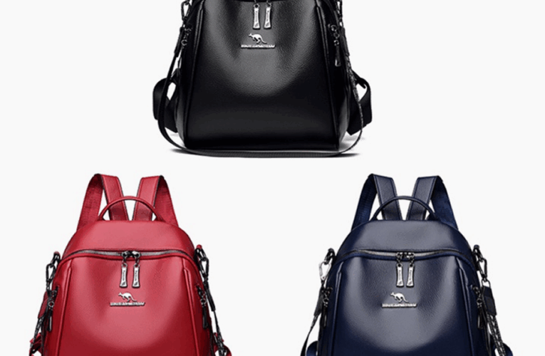 Bolsa Mochila Feminina Couro Sintético R$: 95,00
