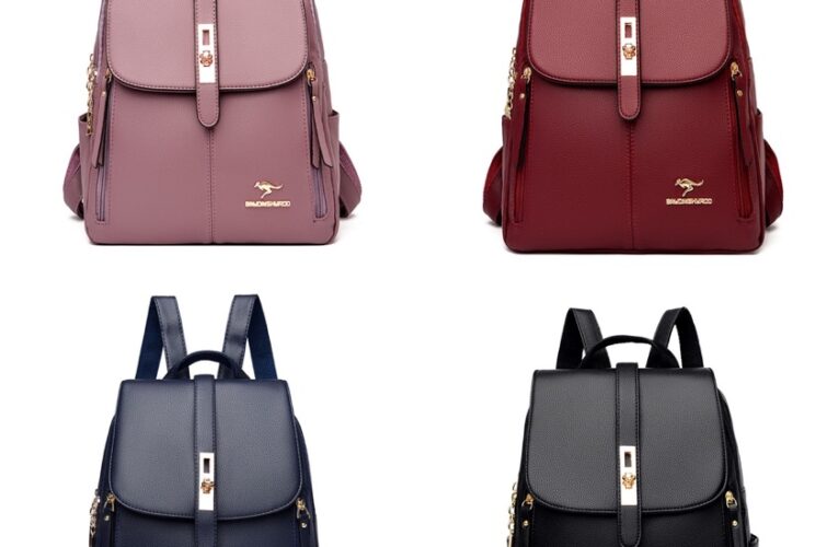 Mochila feminina couro lilás R$: 95,00